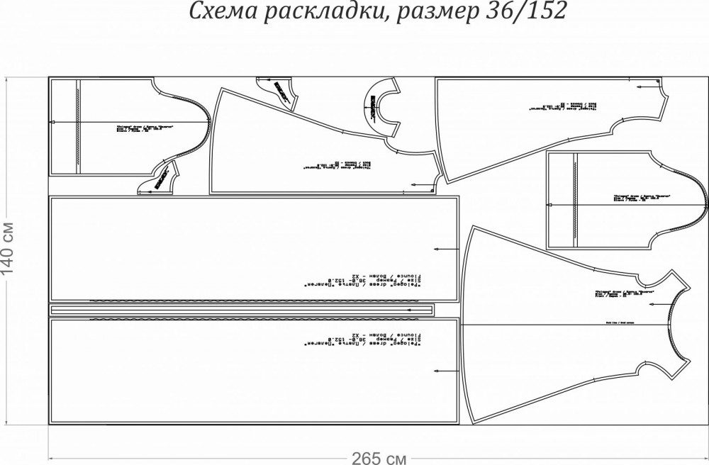 Выкройка платья «Пелагея» фото