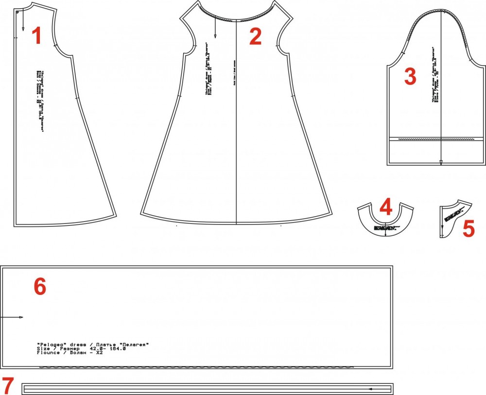 Платье "Пелагея". Инструкция по пошиву и печати выкройки фото