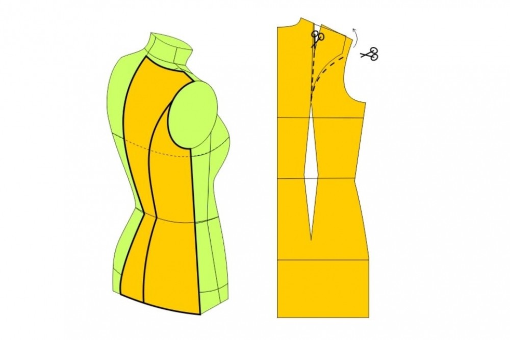 Выкройка платья футляр. Моделируем выкройку-основу фото