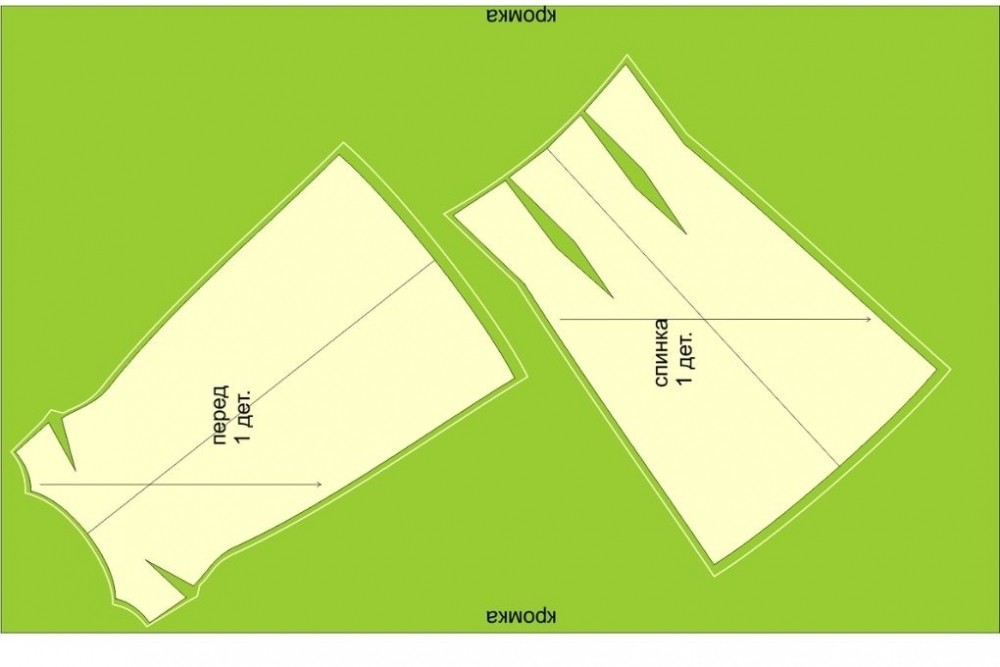 Как выкроить платье по косой