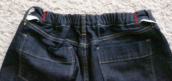 Как ушить джинсы в талии фото