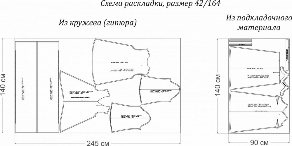 Выкройка платья «Таисия» фото