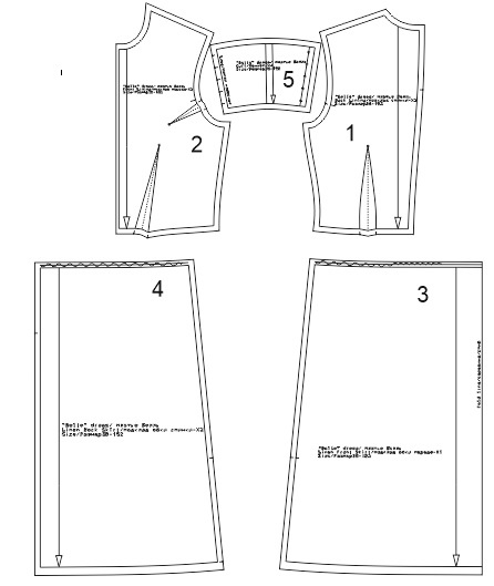 Платье «Белль». Инструкция по пошиву и печати выкроек фото