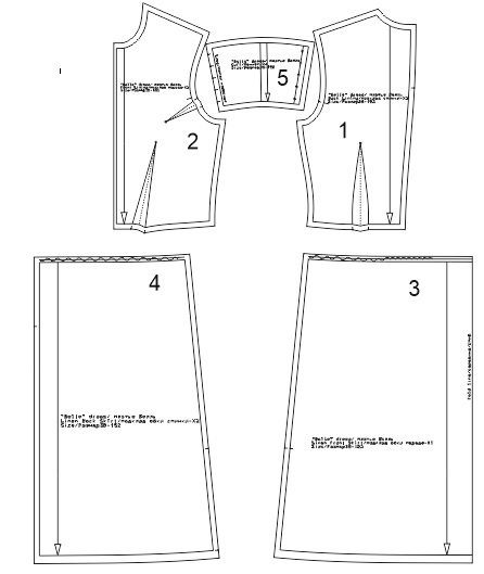 Эксклюзив. Выкройка платья «Белль» фото