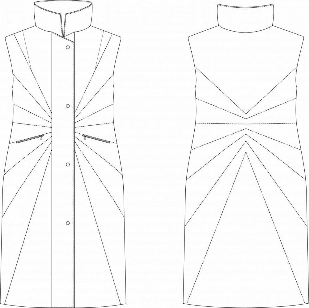 Мультивыкройка: жилет и куртка "Тринити". Инструкция по пошиву и печати выкроек фото