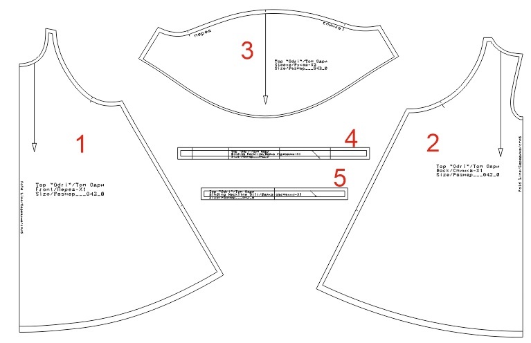 Топ «Одри». Инструкция по пошиву выкройки фото