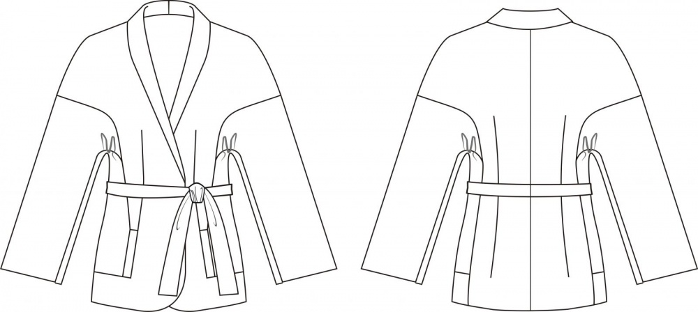 Выкройка кимоно мужское