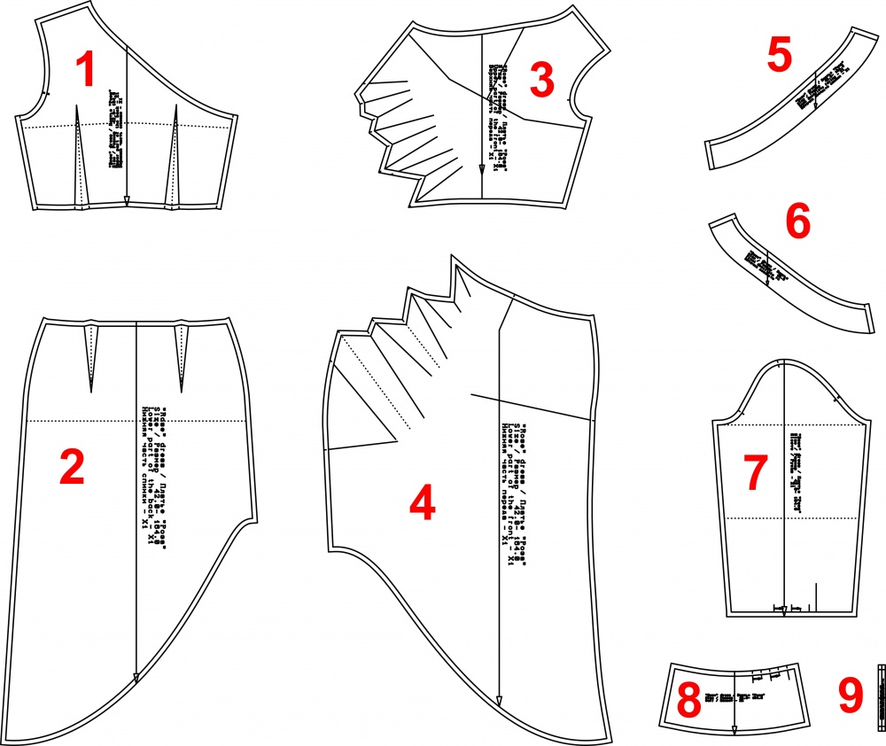 Эксклюзив. Выкройка платья «Роза» фото