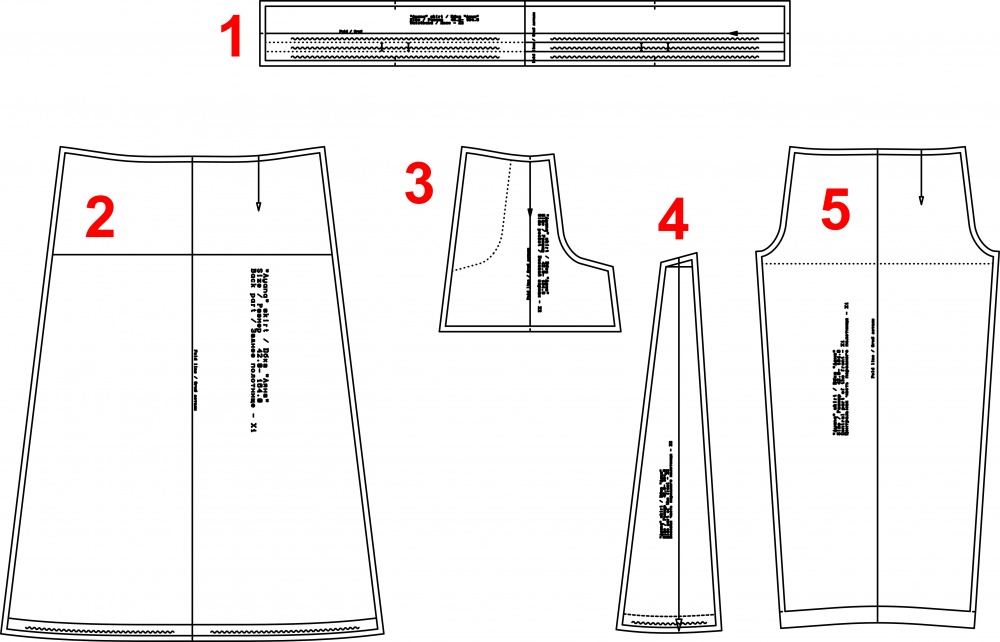 Выкройка юбки. Бохо коллекция «Аяна» фото