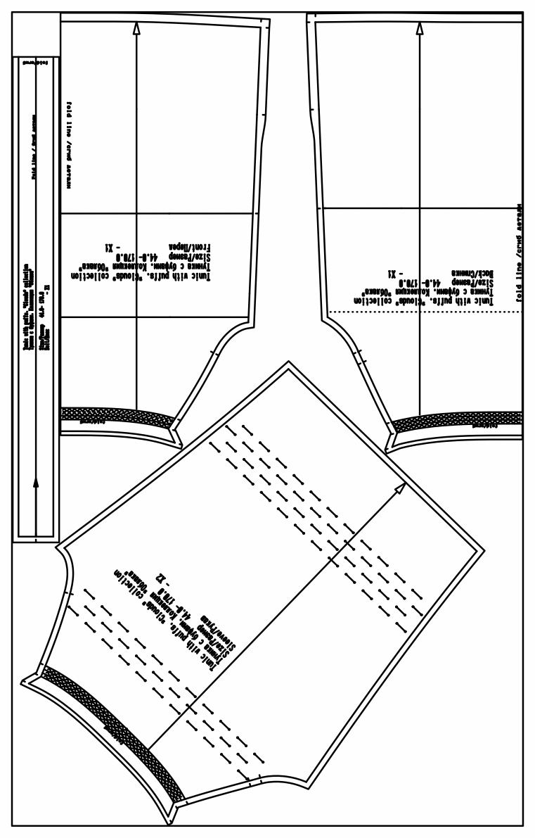 Выкройка туники на кокетке - Переулок швейный