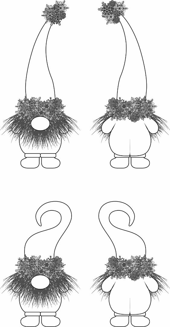 Выкройка гнома фото