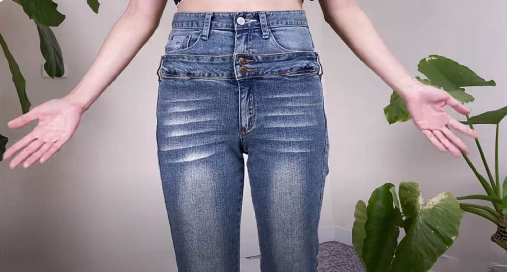 Двойной пояс: простые варианты для старых джинсов фото