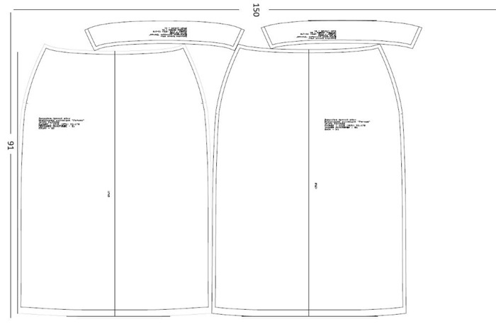 Выкройка прямой юбки. Новогодняя коллекция «Регина» фото