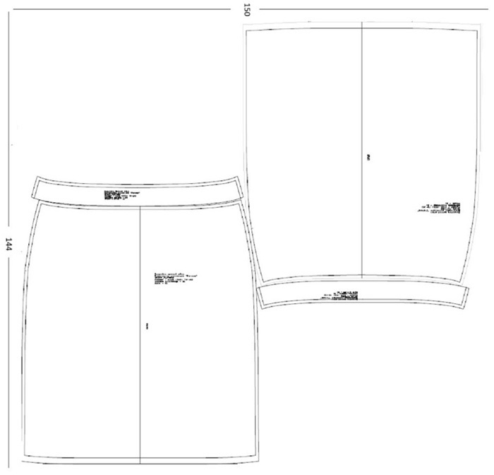 Выкройка прямой юбки. Новогодняя коллекция «Регина» фото