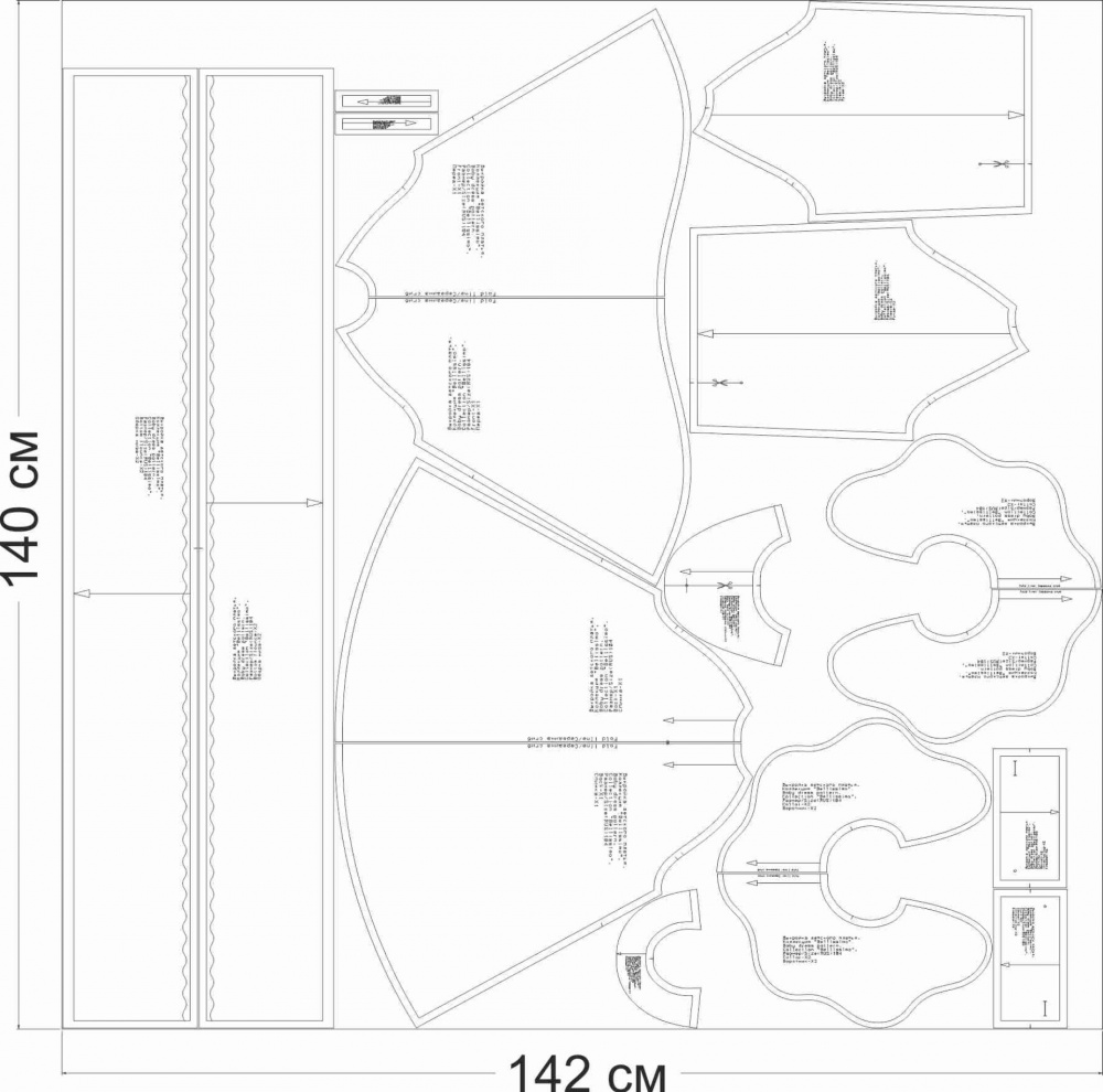 Выкройка детского платья. Коллекция «Белиссимо» фото