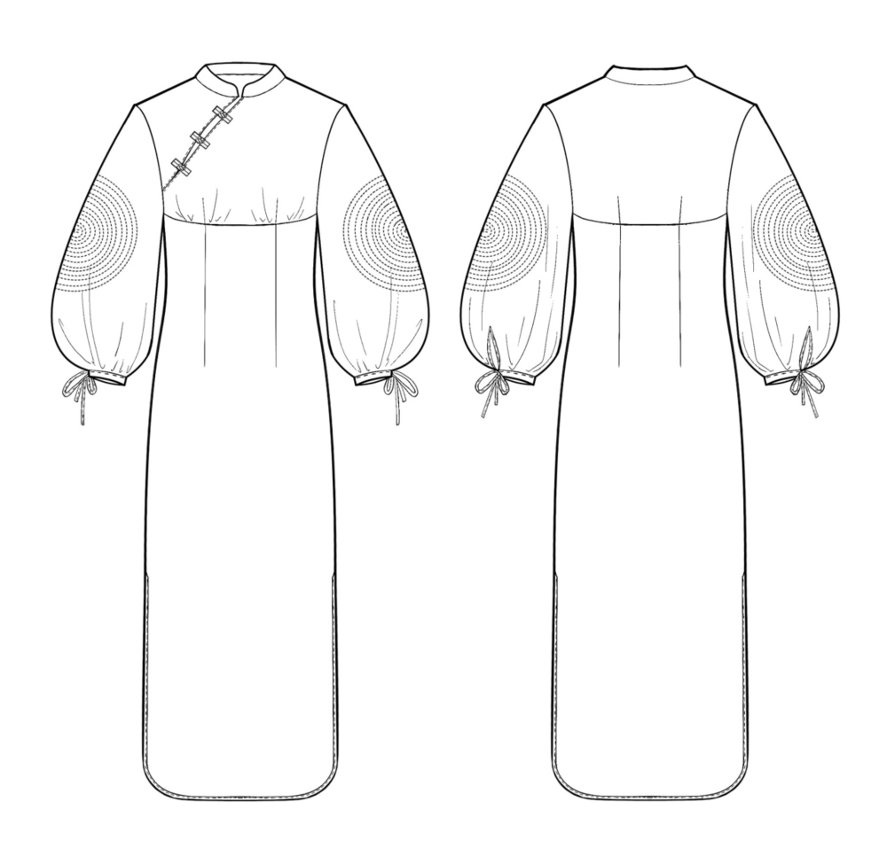 Как сшить платье. Коллекция в азиатском стиле «Икигай». Фото-мастер-класс фото