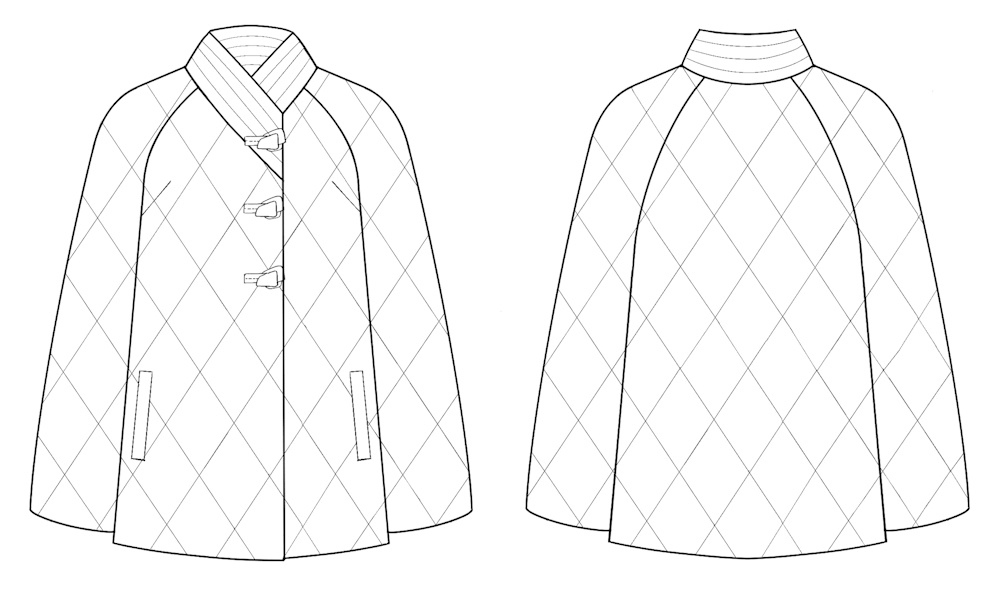 Выкройка куртки. Коллекция в азиатском стиле «Икигай» фото