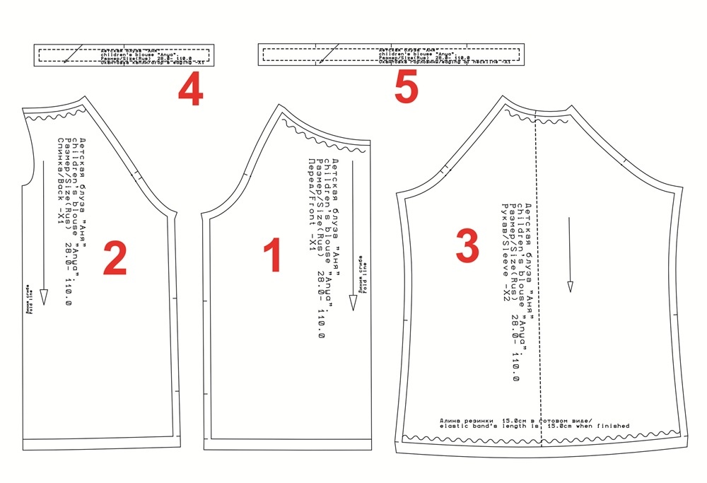 Как сшить детскую блузу «Аня». Фото-мастер-класс фото