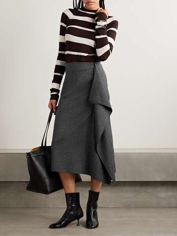 Трендовая юбка 2026: асимметрия и драпировка фото