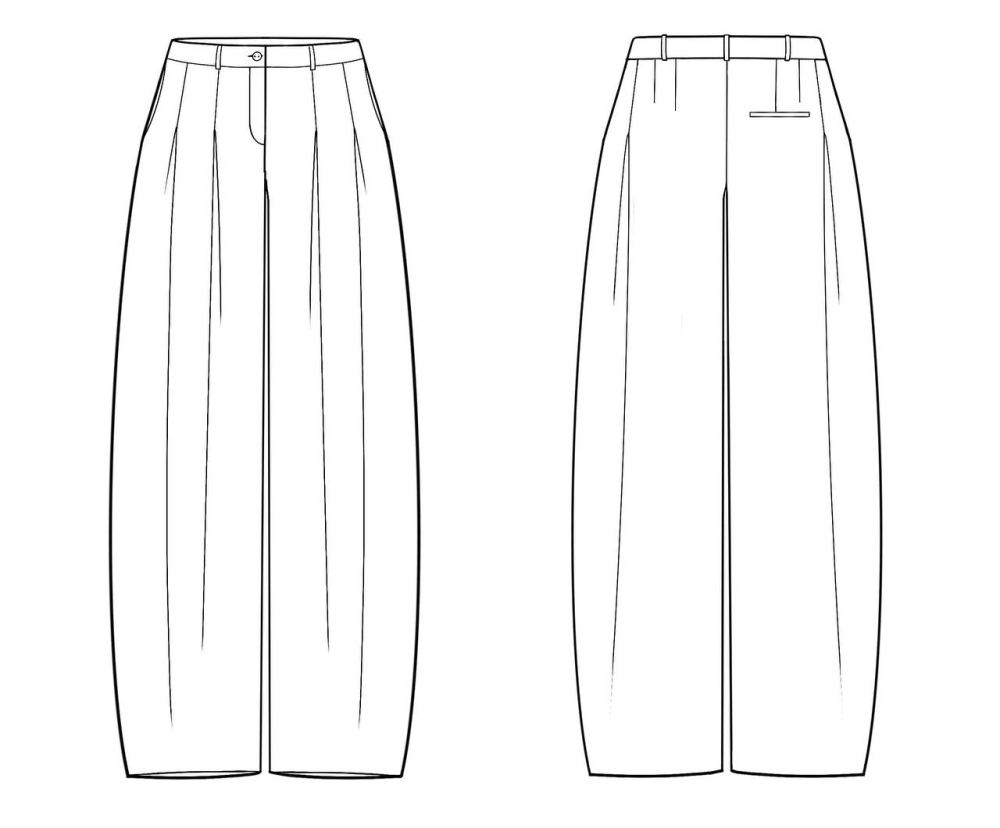Купить выкройку Выкройка женских брюк. Коллекция «Пятница» онлайн - скидка 56 ₽ фото