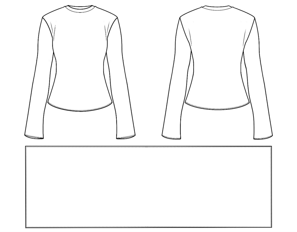 Как сшить лонгслив с палантином. Коллекция «Пятница». Фото-мастер-класс фото