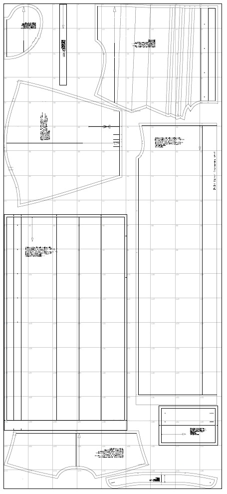 Купить выкройку Выкройка платья-пальто. Коллекция в русском стиле «Смеяна» онлайн фото