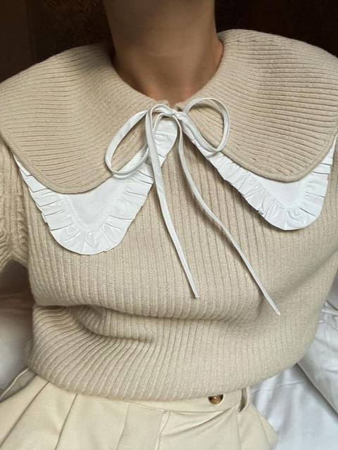 Зачем шить съемный воротничок фото