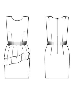 Маленькое черное платье. Инструкция по распечатке выкроек и последовательность пошива