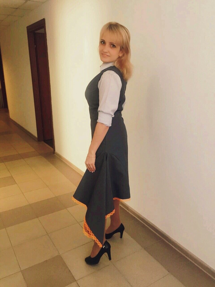 Асимметричный сарафан фото