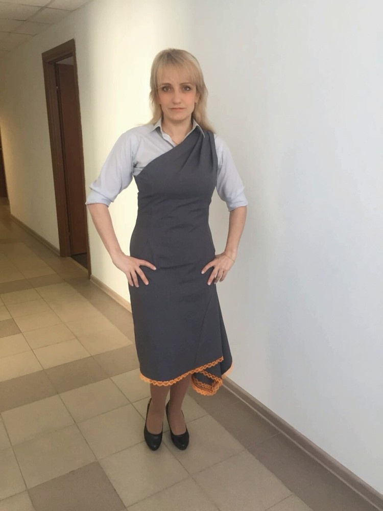 Асимметричный сарафан фото