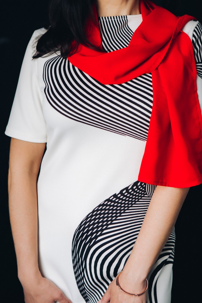 Трикотажное платье по базовой выкройке фото