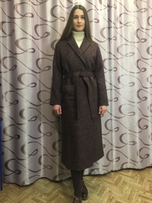 Однобортное пальто