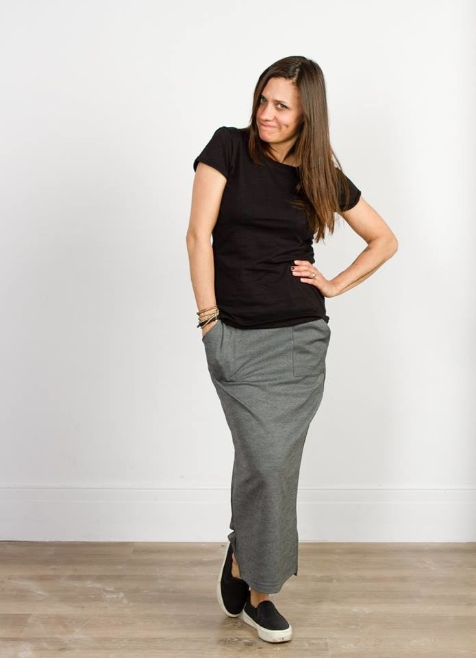 Трикотажная юбка фото