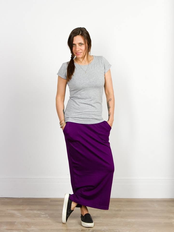 Трикотажная юбка фото