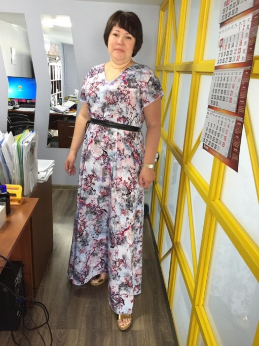 Летнее платье в пол