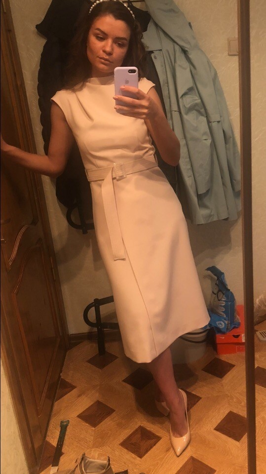 Праздничное платье по выкройке "платья для офиса" фото