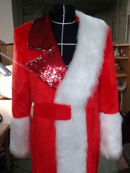 Костюм Деда Мороза по выкройке пальто "Оскар" фото