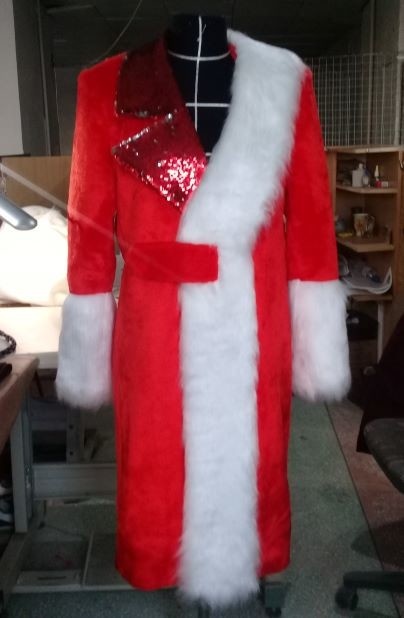 Костюм Деда Мороза по выкройке пальто "Оскар" фото