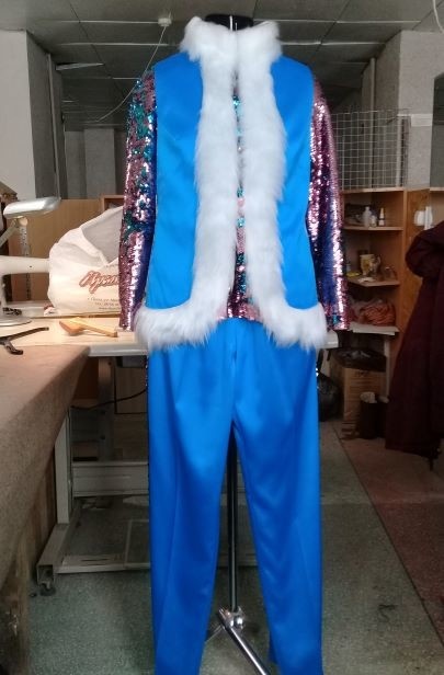 Костюм Деда Мороза по выкройке пальто "Оскар" фото