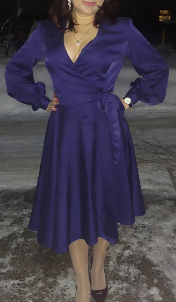 Синее платье фото