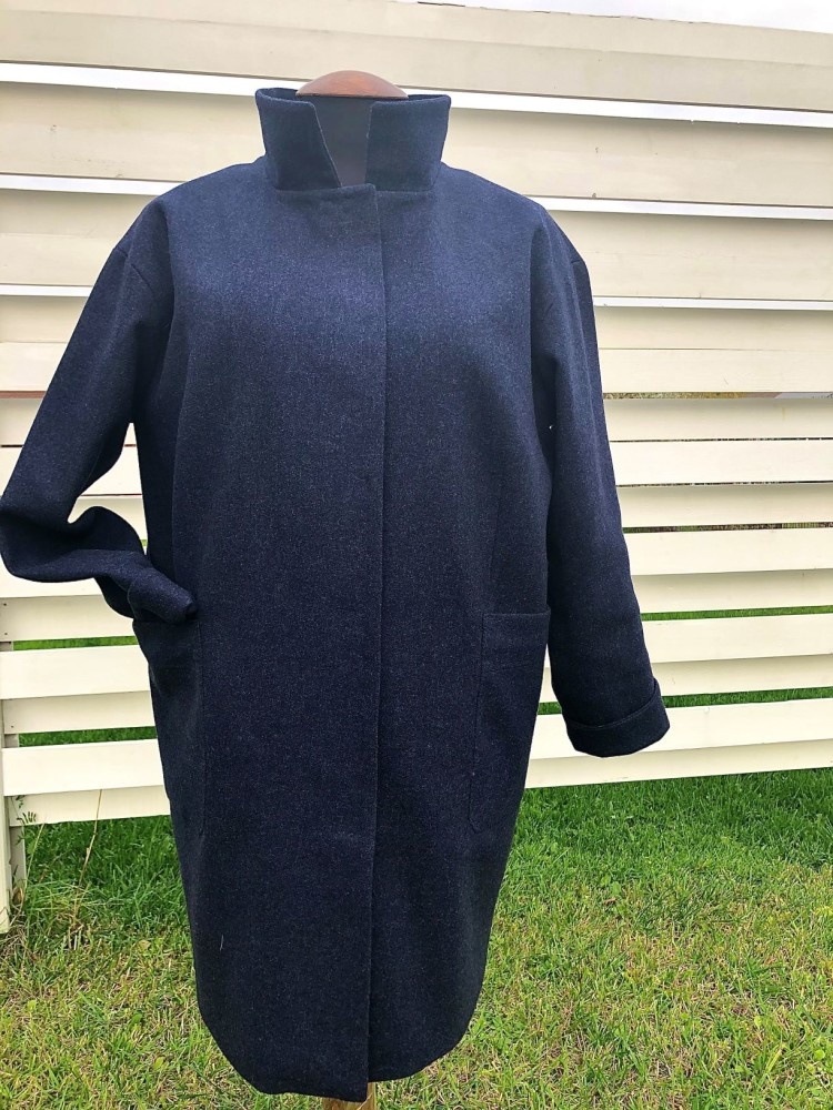 По выкройке прямого пальто фото