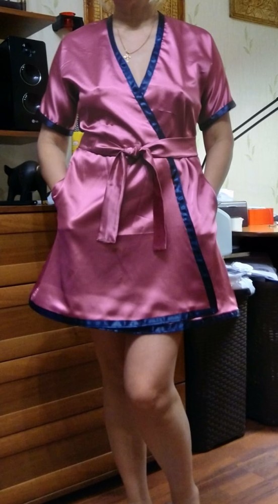 Шелковый халат фото