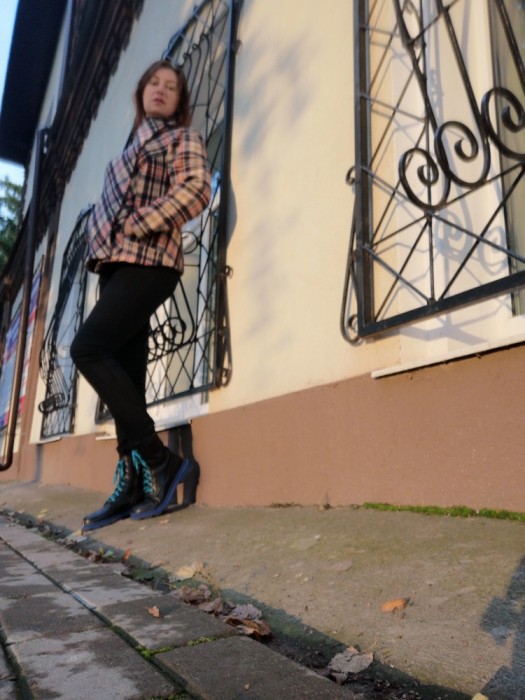 Прогулочное пальто по выкройке "мото-пальто" 