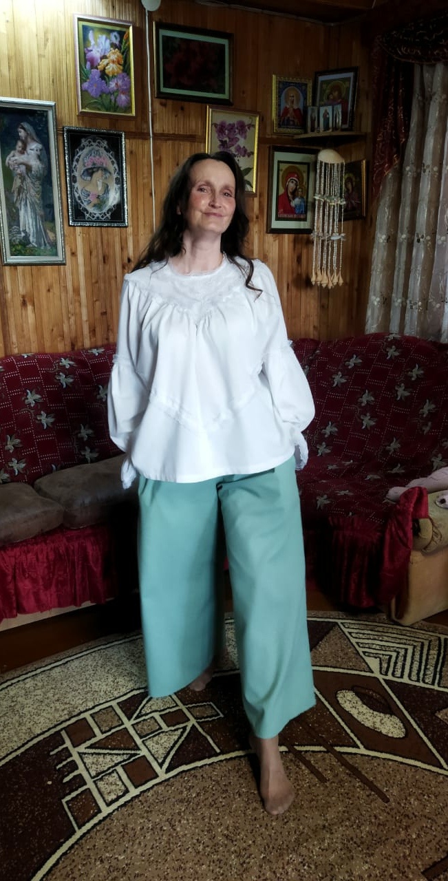 Блуза Ульяна, брюки Тина фото
