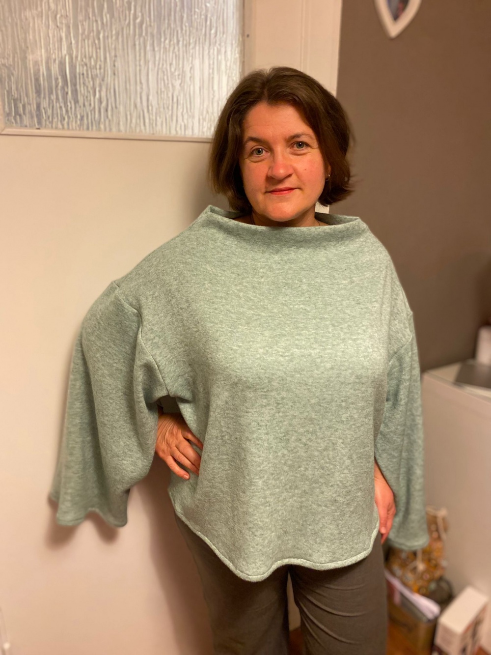 Свитер кейп Кира фото