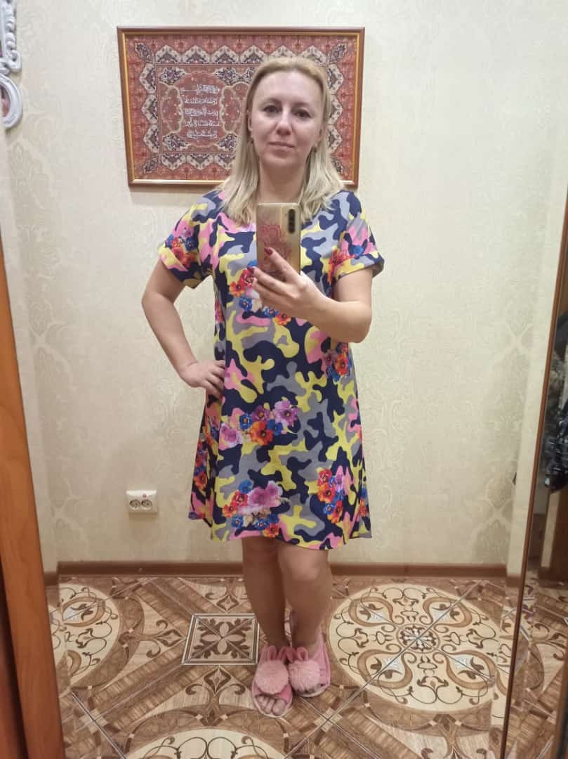 Платьишко для дома по выкройке базового топа фото