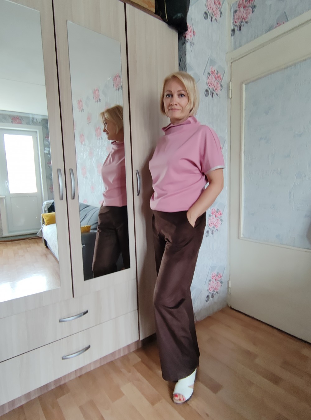 Замшевые брюки фото