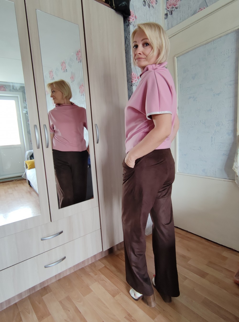 Замшевые брюки фото