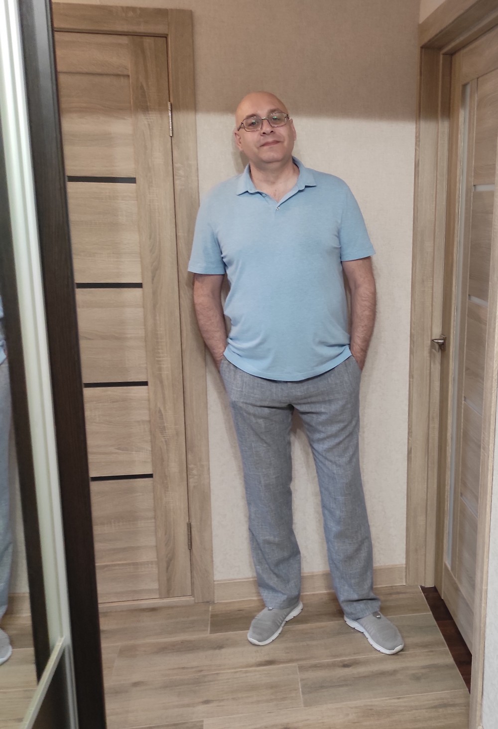 Лёгкие брюки на жаркое лето для мужа фото