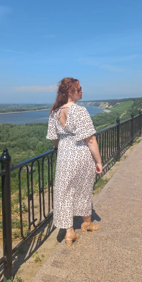 Платье из муслина по выкроке "Дина" фото